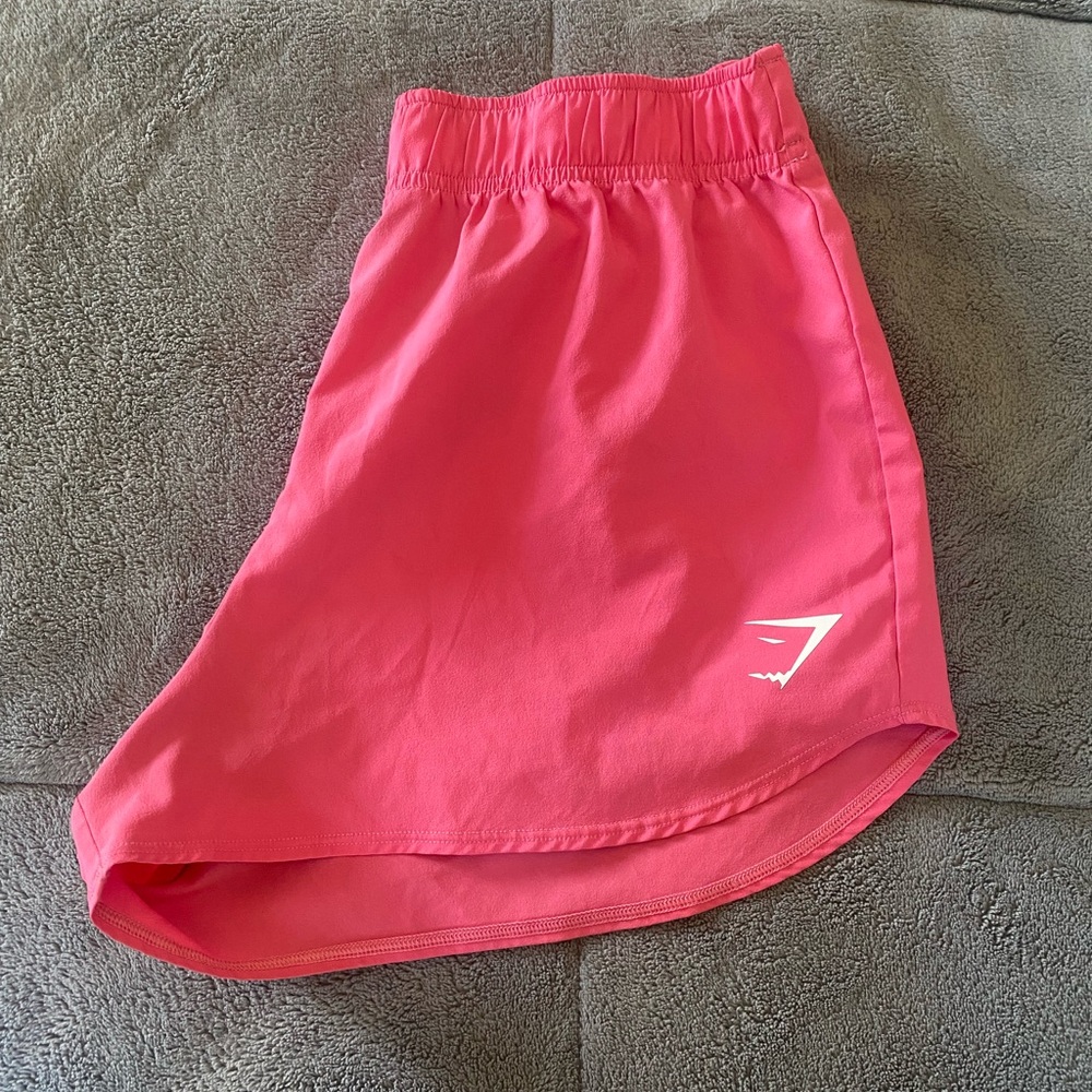 Pink gymshark shorts